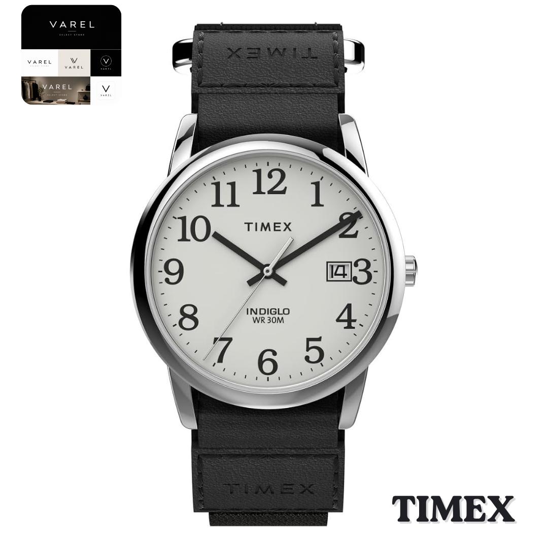 TIMEX Easy Reader TW2U84900 Quartz Watch White Dial Black Leather Men Japan Authentic