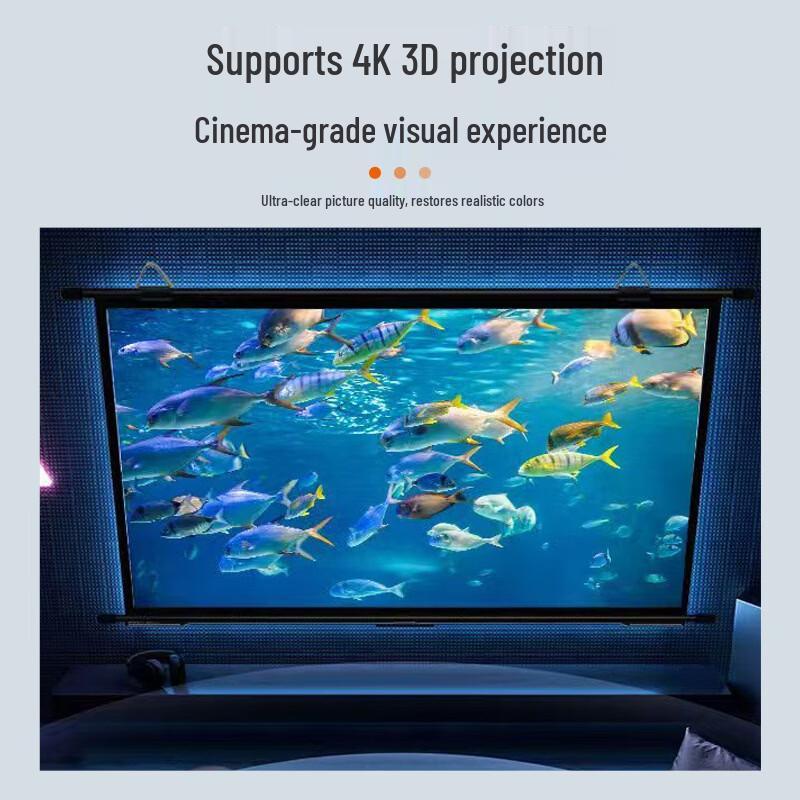 92-inch Wall-Mounted Metal Projector Screen