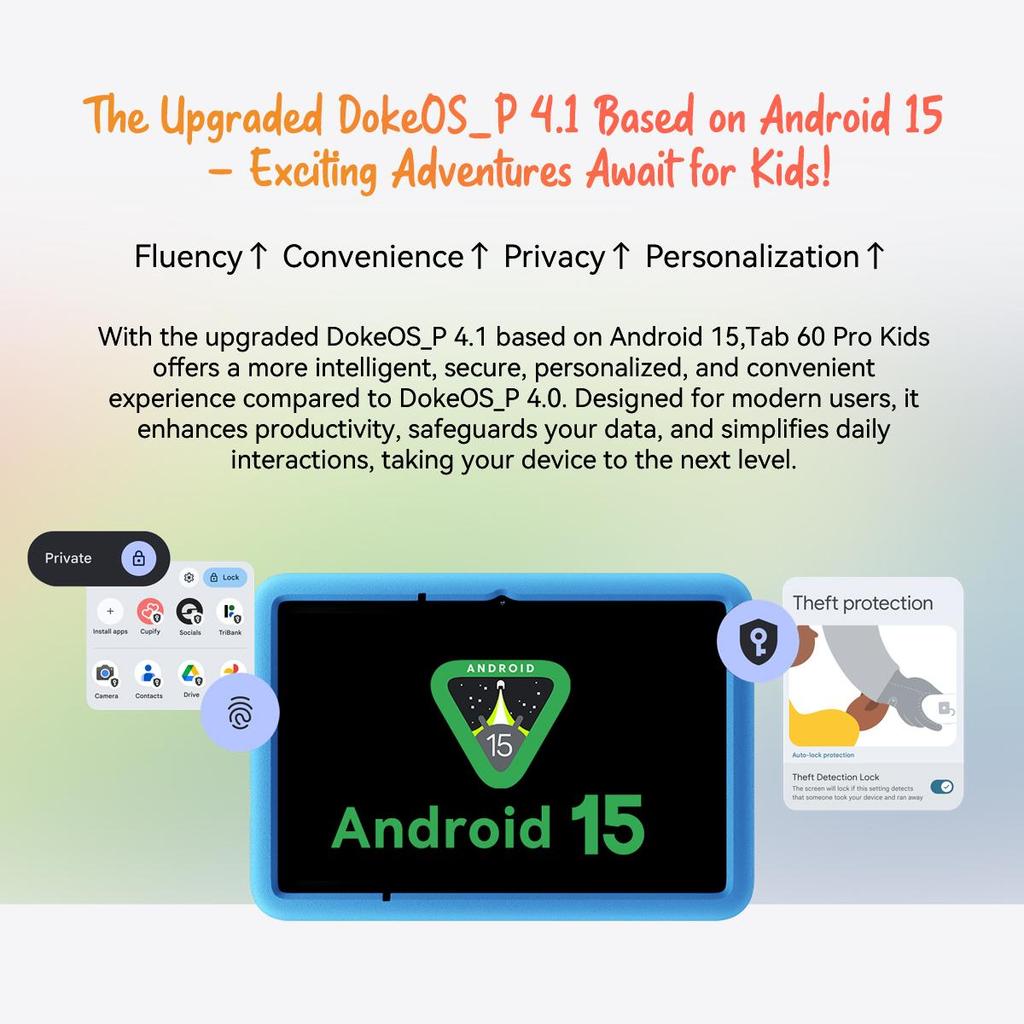 Blackview Tab 60 Pro Kids 10,1 Zoll RAM 4GB ROM 128GB Android 15 WiFi 6 Widevine L1 4G Tablet