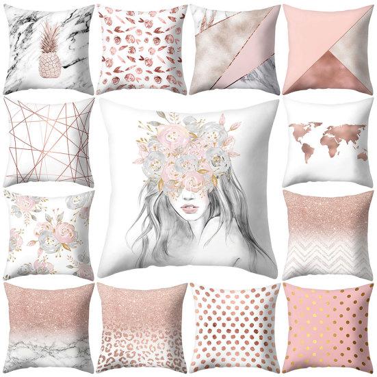 

4Pcs Pineapple Floral Print Throw Pillow Cover Cushion Case Home Car Sofa Decor