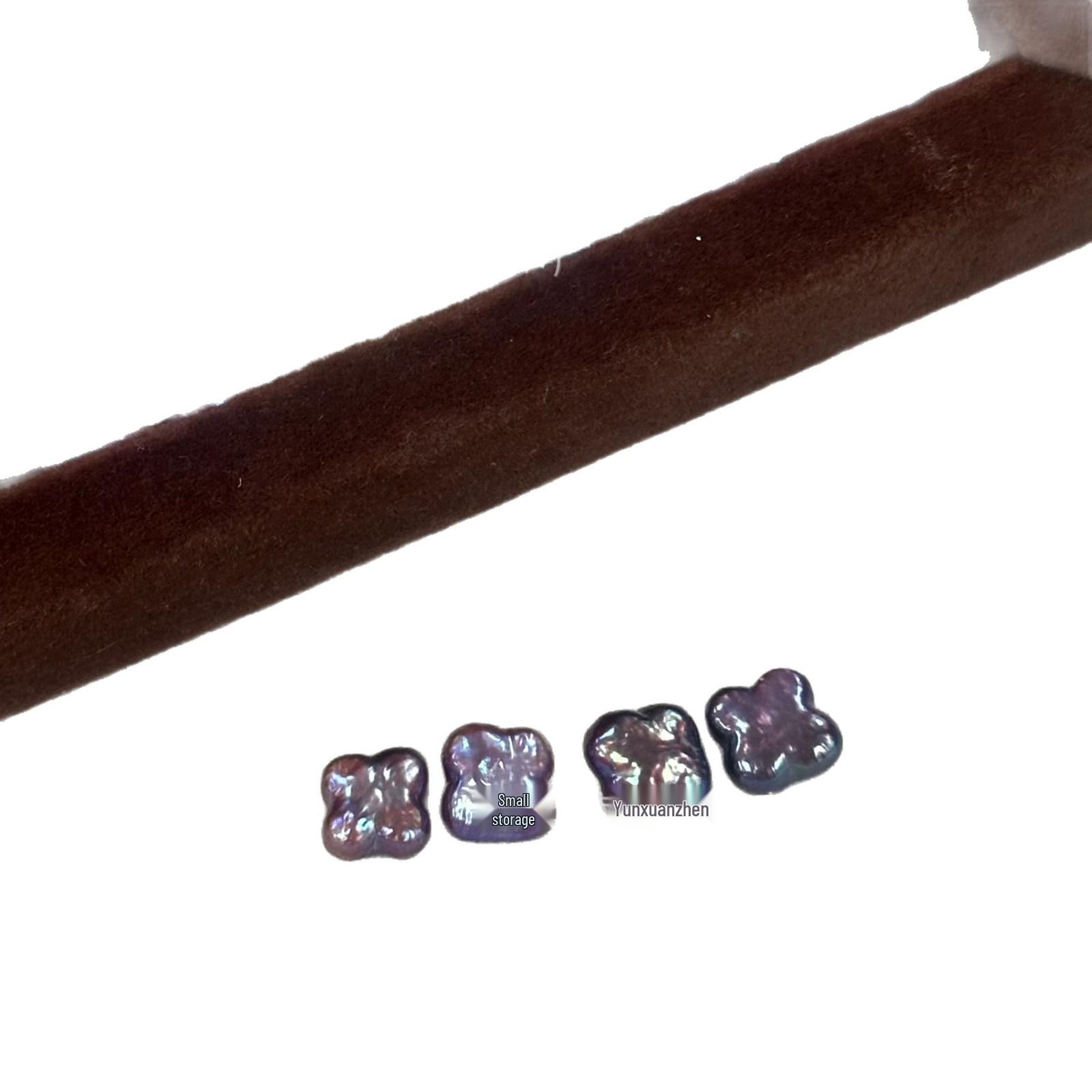 

Flower-Shaped Freshwater Pink-Purple Pearl Beads - Irregular Four-Leaf Clover Design 1 Loose Bead (Random Grab) фиолетовый