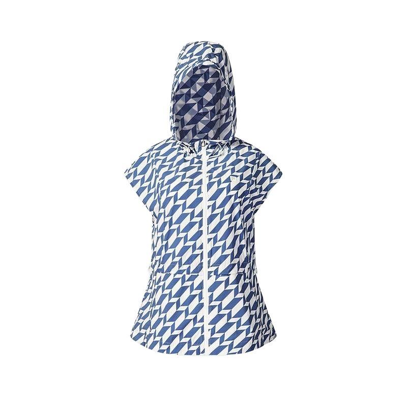 FILA Golf Series Printed Sleeveless Hooded Vest Women vests A11W625722F-DB S