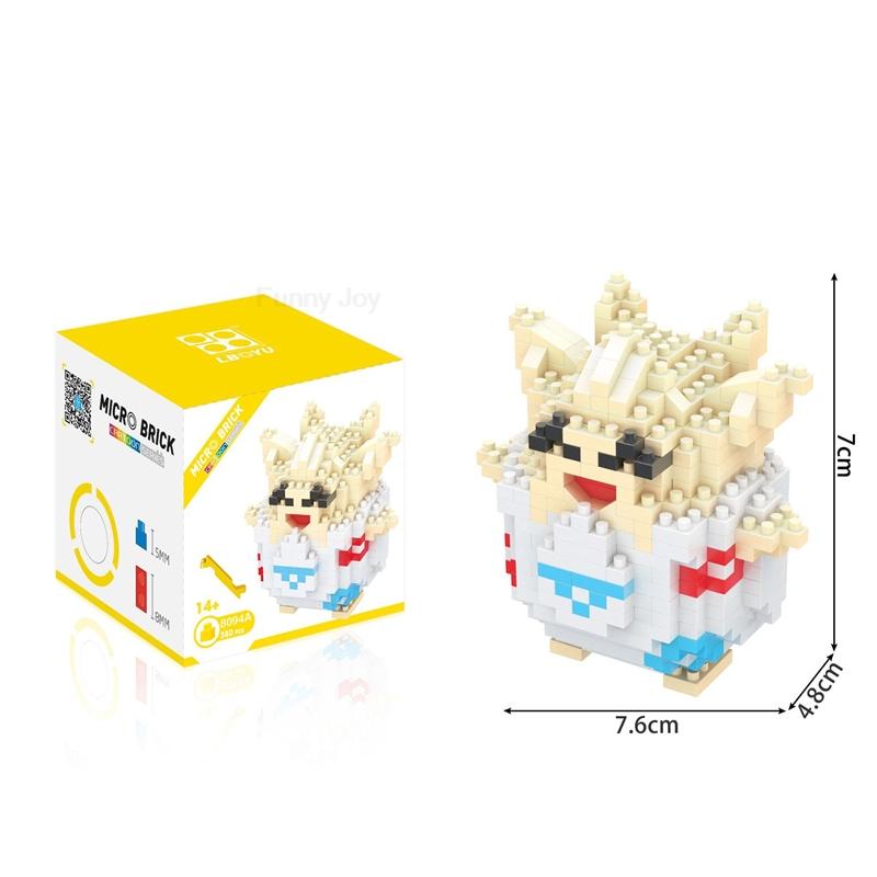 61 Style Funny Building Blocks Assembly Anime Picachu Charizard Doll Blastoise Bulbasaur Gengar Bricks Toy for Kid