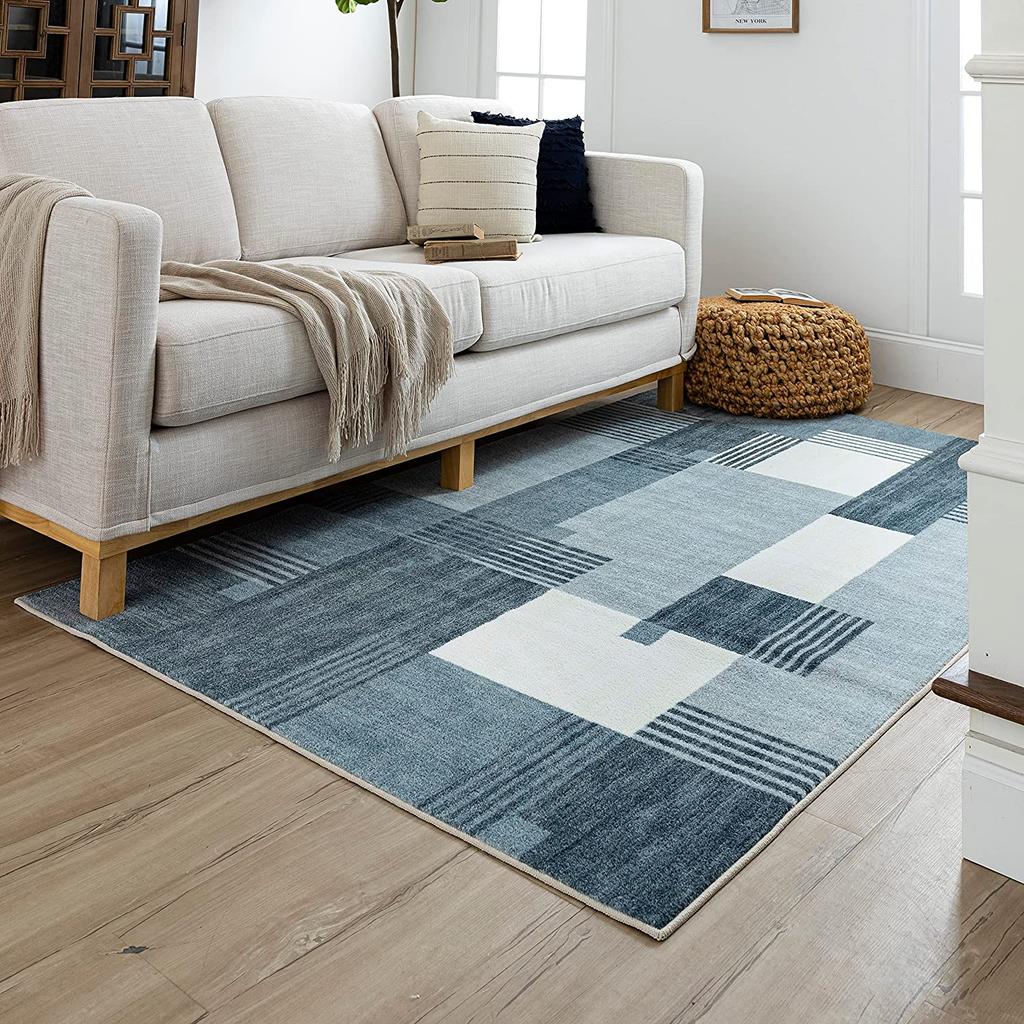 Moderner Geometrischer Teppich für Wohnzimmer Luxuriöse Heimdekorationen Sofatisch Große Flächenteppiche Schlafzimmer Bettseite Fußmatte Tapis Salons