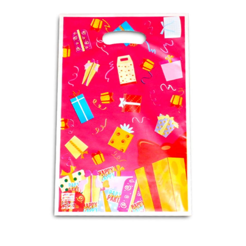 20pcs Plastic Candy Bag Pearl Loot Bags New Printed Gift Bag  Kids Birthday