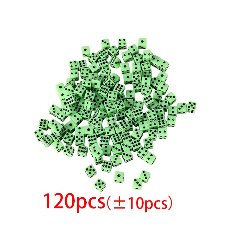 120/300/600pcs Mini Six Sides Acrylic Dice 8mm Gathering Festival Party Board Card Game Props Entertainment Supplies XJM