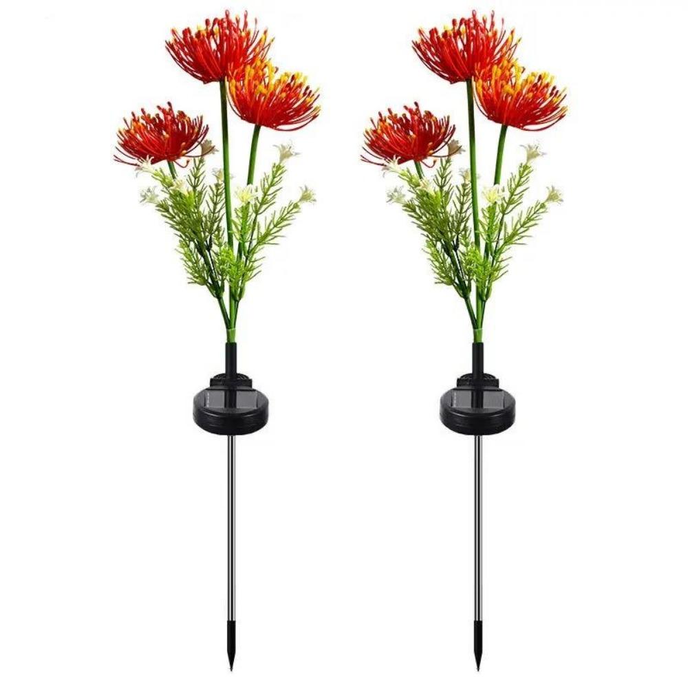3000LM Solar Powered Outdoor Garden Lights Artificial Flower Lawn LED Lights Stems Landscape Lighting for Yard Patio Courtyard Decor