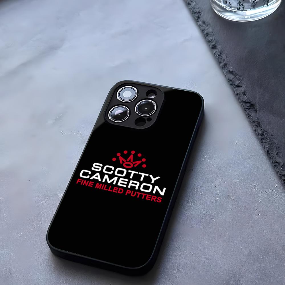 Black ScottyS Camerons Flag Phone Case Tempered Glass For IPhone 17 13 14 16 12 15 11 Pro Max Plus Mini X XR SE2020 Coque
