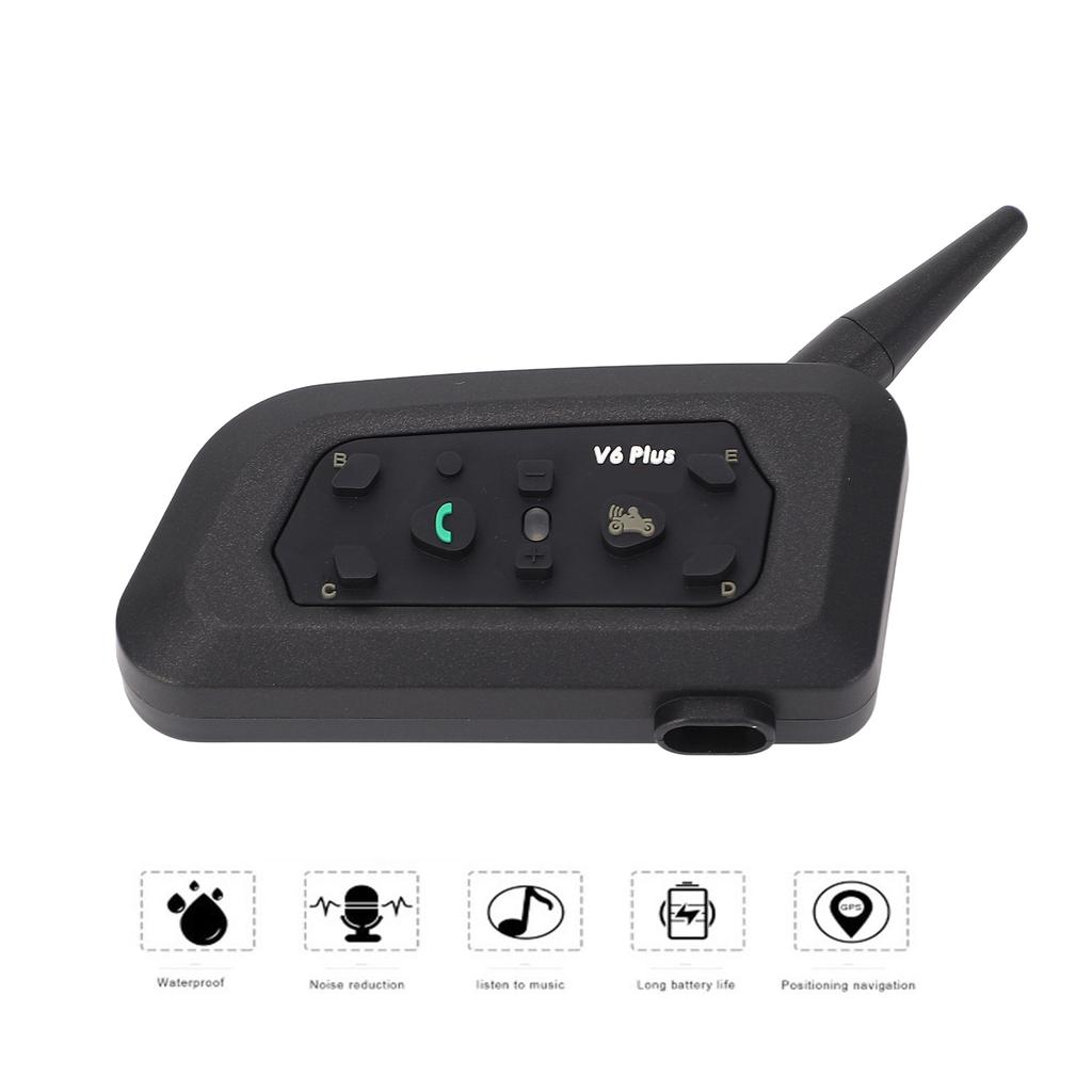 Motorcycle Bluetooth Intercom Intercom V6Plus‑1200 Motorcycle Helmet Wireless Bluetooth Intercom Hands  Headphone for 6 People