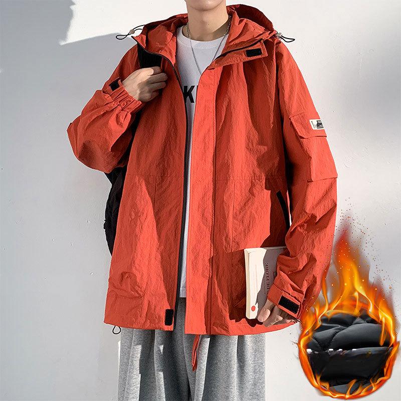 Spring and Autumn New Trend Handsome Casual Versatile Hooded Jacket Autumn and Winter Loose