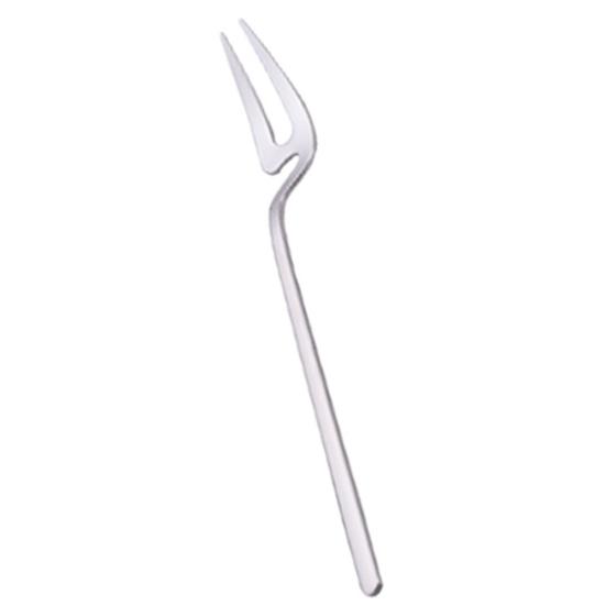 

Portable Stainless Steel Long Handle Coffee Ice Cream Dessert Mixing Spoon Fork Fork серебряный