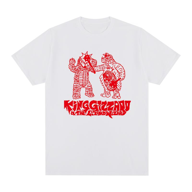 

King Gizzard the Lizard Wizard Vintage Tshirt Rock Band garage POP Cotton Men T shirt New Tee Tshirt Womens Tops S