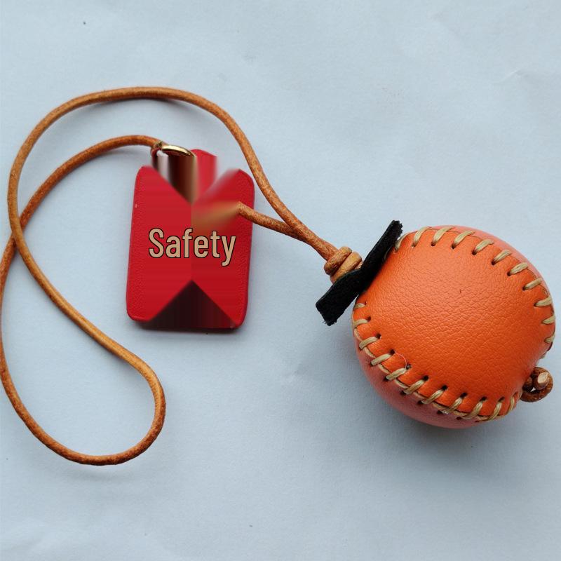 Luxury Hand-Stitched Leather Bag Charm for Men and Women