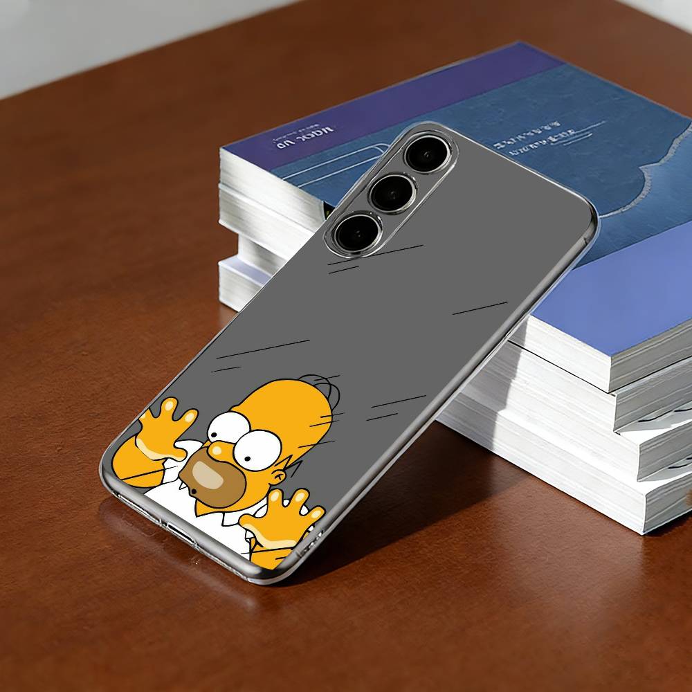 Cartoon The Simpson-T Phone Case Transparent Silicone Soft For SamsungA10,12,20,21S,30,31,40,50,51,52,70,71