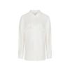 LESS Women's Mulberry Silk Loose Fit Long-Sleeve Shirt