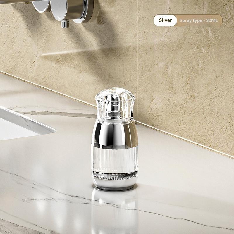 Vacuum Refillable Dispenser Bottle 30/60/90ml Press Type Leak Proof Portable Container for Travel Body Lotion Storage A1
