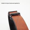 Cintura Automatica da Uomo 3,3 cm in Pelle di Mucca - Senza Denti, Fori o Fessure - Stile Business