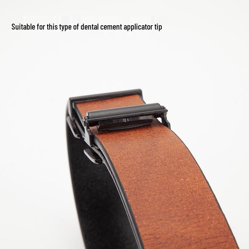 Cintura Automatica da Uomo 3,3 cm in Pelle di Mucca - Senza Denti, Fori o Fessure - Stile Business