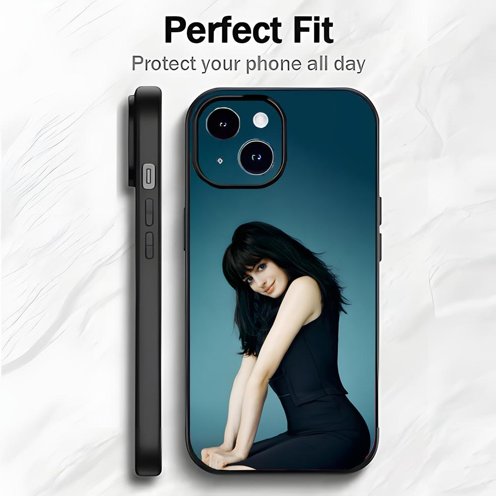 Elegant Beautiful Actress A-Anne Hathaway Phone Case Phone Case Soft Packaging Lightweight For iPhone17 16 15 14 13ProMax