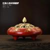 Burning Blue Eight Treasures Incense Burner Plate Incense Pure Brass Incense Road Supplies
