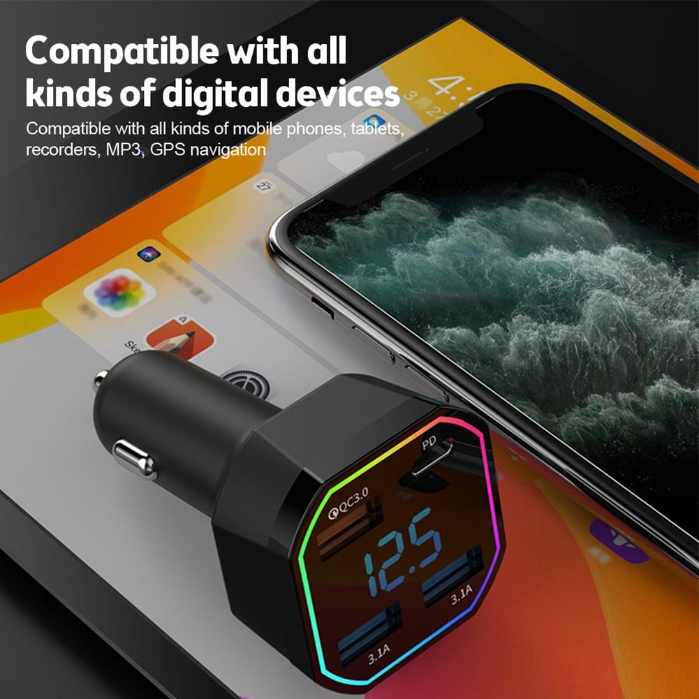Araç Şarj Cihazı PD 20W QC3.0 Evrensel 4 Bağlantı Noktası Yepyeni