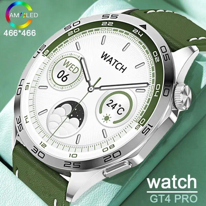 

2024 HD WATCH GT4 Смарт-часы для мужчин 1,43 дюйма 466*466 Amoled-экран NFC IP68 Водонепроницаемые умные часы с GPS-траекторией