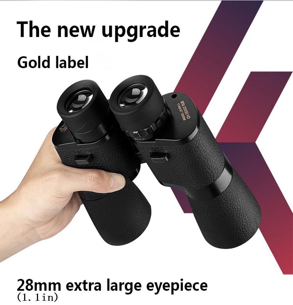 20x50 Powerful Binoculars For Adults Ip67 Waterproof Large View Binocular With Clear Low Light Vision For Travel Outdoor