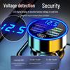 Populaire autolader van aluminiumlegering met snelladen, digitaal display en Flash Charging, compatibel met Android en Apple.