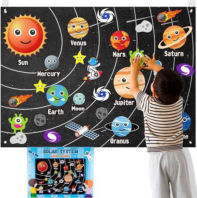 Felt Busy Board Children'S Educational Science And Education Toys Learning Board Infant Action Training Education Board