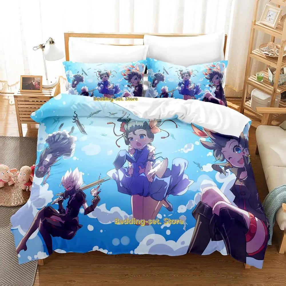 2024 Anime Adult Boys Bedding Set King Single Twin Queen Size Duvetcover Set Fantasia Bed Set Quilt Cover Pillowcase