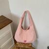 Fashion Solid Color Soft Creative Design Nylon Shoulder Bags 2026 High Quality Sweet Versatile Simplicity Handbags for Women