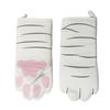 1PC Cute Cartoon Cat Paws Heat Resistant Oven Mitts Long Cotton Baking Insulation Microwave Non-slip Gloves Animal Design