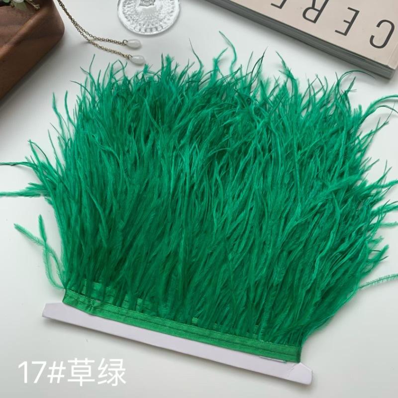 Ostrich Hair Cloth Edge 10-15Cm Clothing Accessories Diy Skirt Decoration Dress Neckline Cuffs Feathers