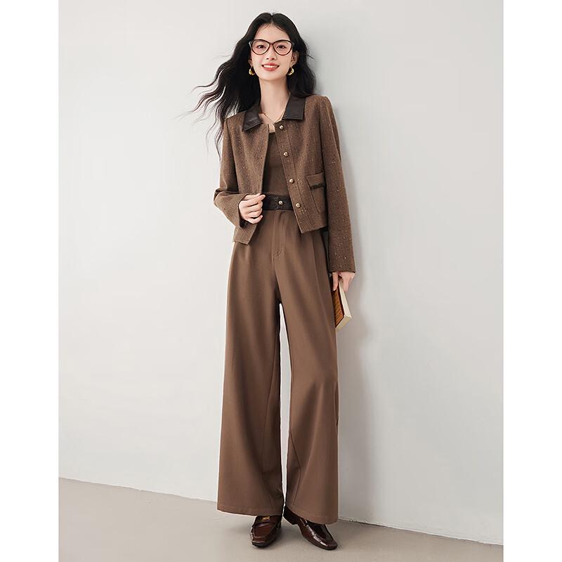 Элегантный костюм-двойка: жакет с длинным рукавом и брюки XL