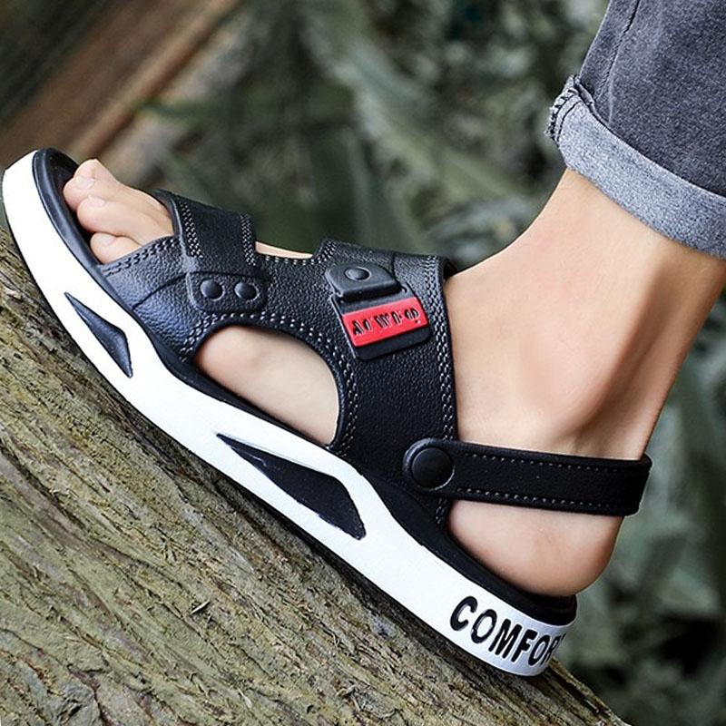 Fashion Kidmi Mens Shoes Fashion Summer Outdoor Sandals For Youth Breathable EVA Beach Sandals Dual-purpose Casual Comfortable Slippers