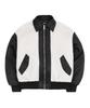 Openyard(Oy) Flower Logo Fleece Bomber Jacket - Black