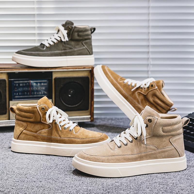 2901 tooling board shoes new British men's high-top casual shoes thick-soled heightening trend tooling boots