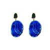 Middle Aged Wrinkled Oil Dripping Irregular Retro Style Earrings