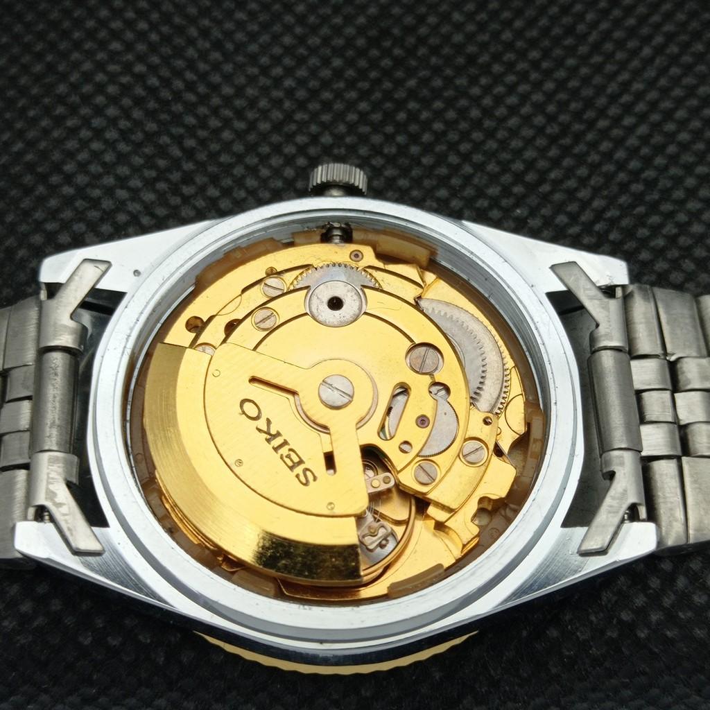USED SEIKO 5 AUTOMATIC JAPAN MENS RARE GOLDEN MOVEMENT WATCH 575b-a305060-9 SKU575b-a305060