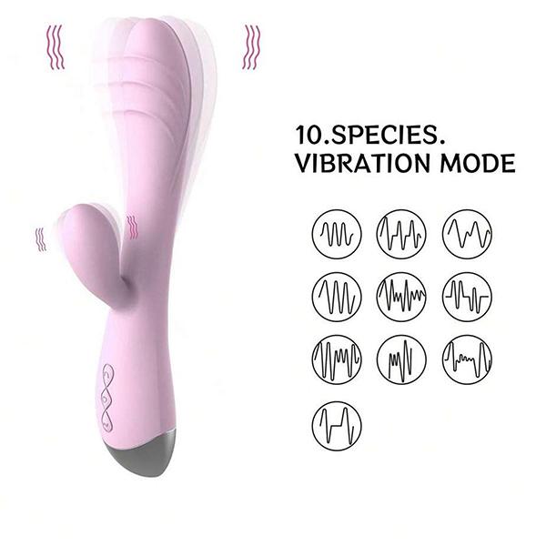 Vibrátor 3 v 1 dildo s 10 vibracemi Vibrátor bodu G Vodotěsný stimulátor Muž Žena Erotický Vibrátor dilda pro dospělé
