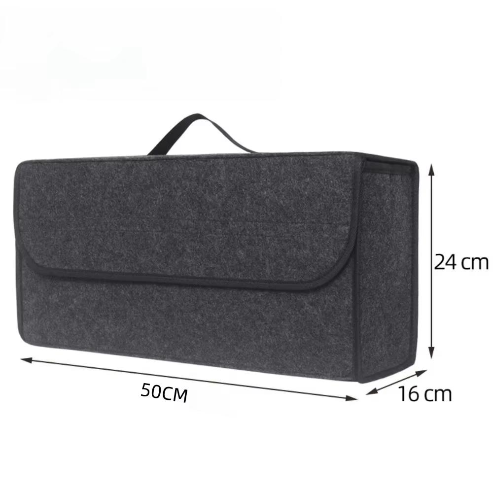 Foldable Car Trunk Organizer 1PC: Ergonomic Handle, Durable Fabric - For SUV/Cars/Trucks
