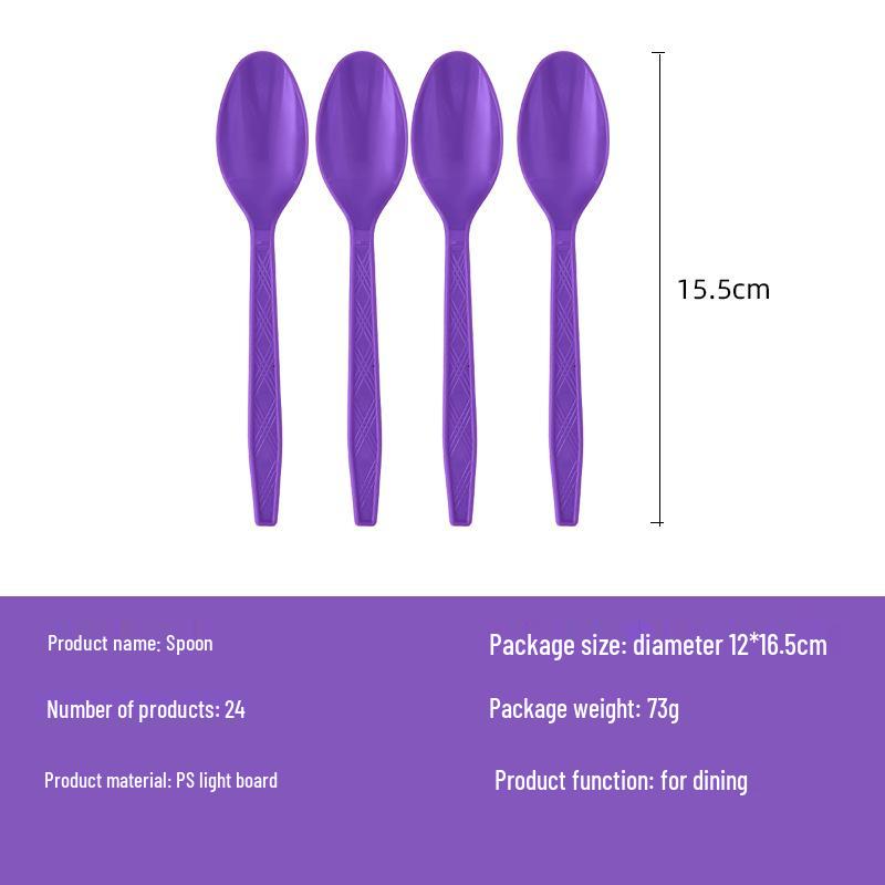 Purple Disposable Tableware Set for Birthdays & Camping: Includes Plates, Cups, Napkins, Tablecloths, Cutlery