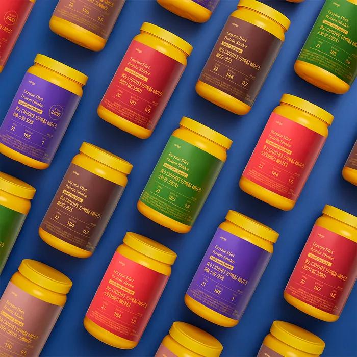 [1+1] Enzyme Diet Protein Protein Shake 750g 6 Flavors Low Sugar Enzyme Protein