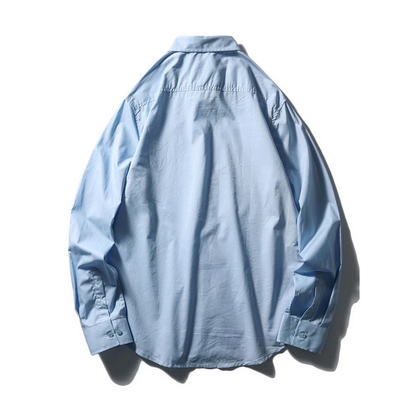 Export Export Tail Order Pure Cotton Long Sleeves Shirt Men 2024 New Arrival Business Casual Thin Coat Cotton Shirt