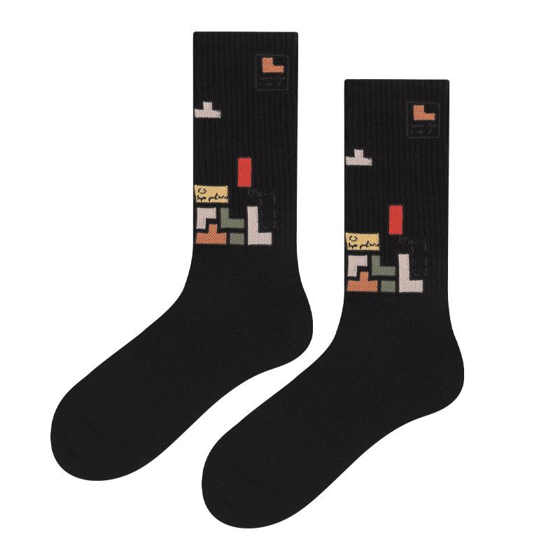 

Носки Мужские Осенне-зимние Антизапаховые Влаговпитывающие Средней длины Мужские Носки Тренд Полосатые Длинные Антибактериальные Носки 1 pair