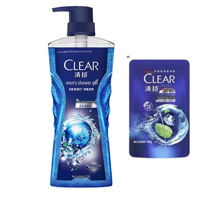 Gel de Banho e Shampoo Combo Clear Men Refrescante e Refrescante