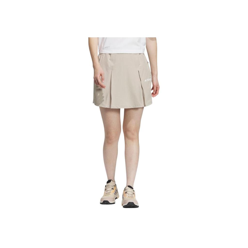 Adidas Comfortable Simple Outdoor Casual Skirt Women Bottoms Brown IS0294