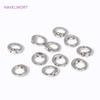 18K Gold Plated Brass Double Hole Connector Rings,End Bead Tip,For Jewelry Making Supplies DIY Pearl Bracelet Necklace Accessory