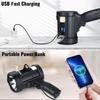 Sigoobal Rechargeable Spotlight,2000000 LM Super Bright Handheld Spot Light LED Flashlight High Lumens,Powered Spotlight Large Searchlight Outdoor