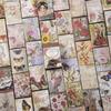 Mr. Paper , 100 Pieces/Retro Plant Romantic Flower Stickers Book DIY Scrapbook Decorative Materials Paper Stationery Gifts